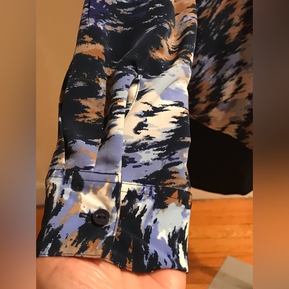 DEMART button down collard blouse  DEMART SZ. XXL - Picture 5 of 12